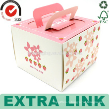 изготовленный на заказ розовый цвет упаковки дизайн прозрачный бумажный стаканчик на день рождения бумажный стаканчик торт поп-коробка